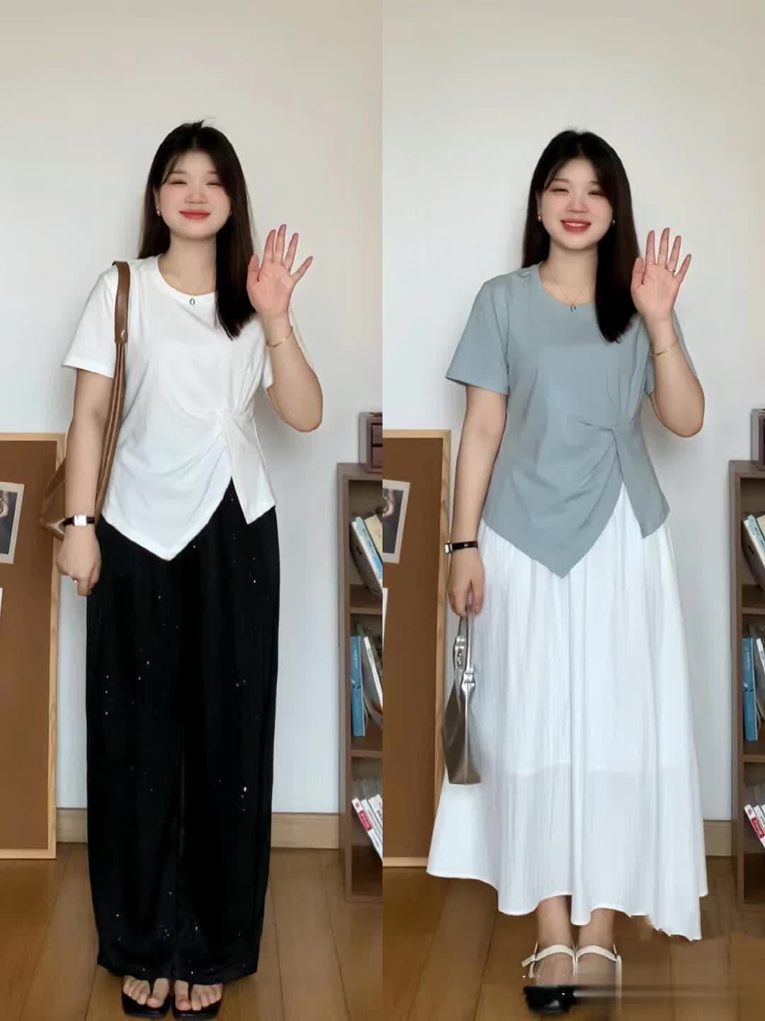 梨形or微胖女生，夏天怎么选T恤更显瘦？一次给大家讲清楚！