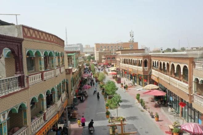 莎车老城景区喀赞其休闲街区荣获“自治区级旅游休闲街区”称号