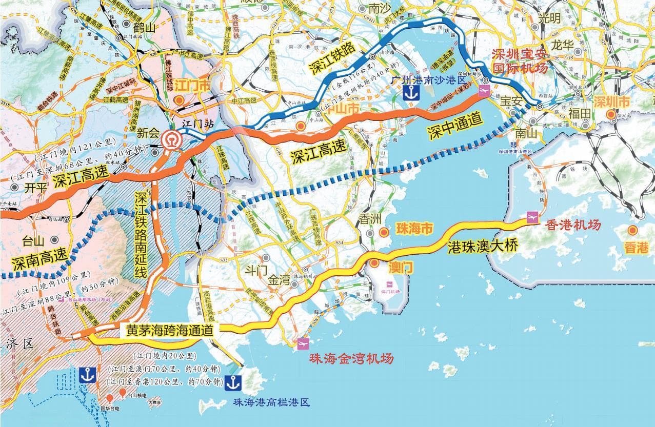 深中通道、黄茅海跨海通道、深江铁路接踵而至