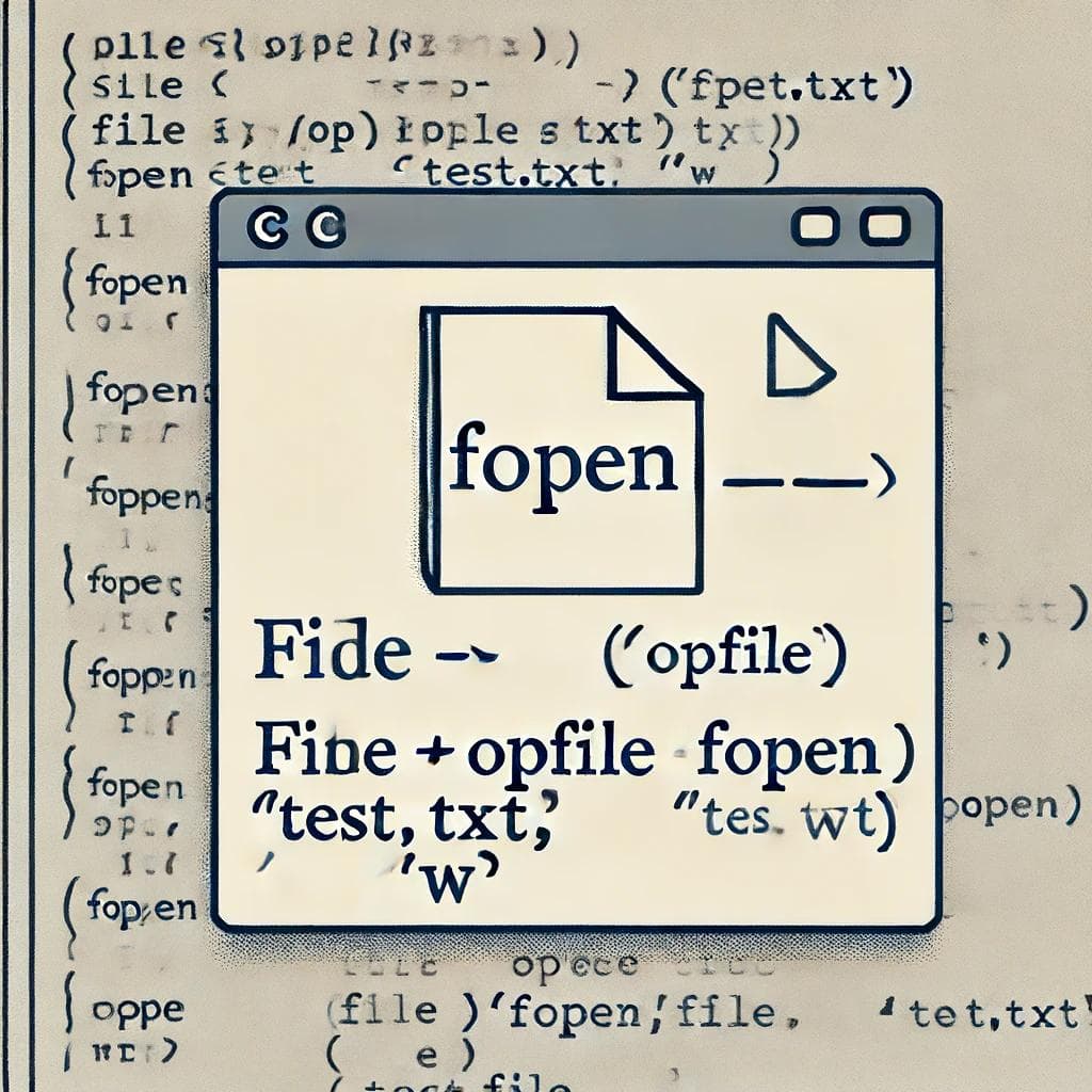 C语言中使用fopen()打开和操作文件的详细指南