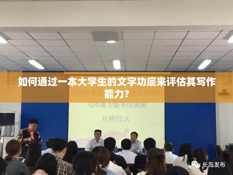 如何通过一本大学生的文字功底来评估其写作能力？