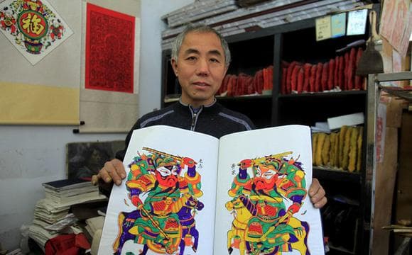 朱仙镇木版年画：刀与版的对话，色与纸的交融