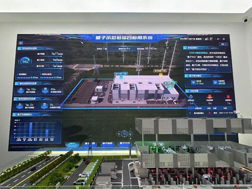 我国首座量子应用示范变电站建成投用