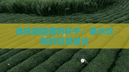 选择最健康的杯子：茶水饮用的材质建议