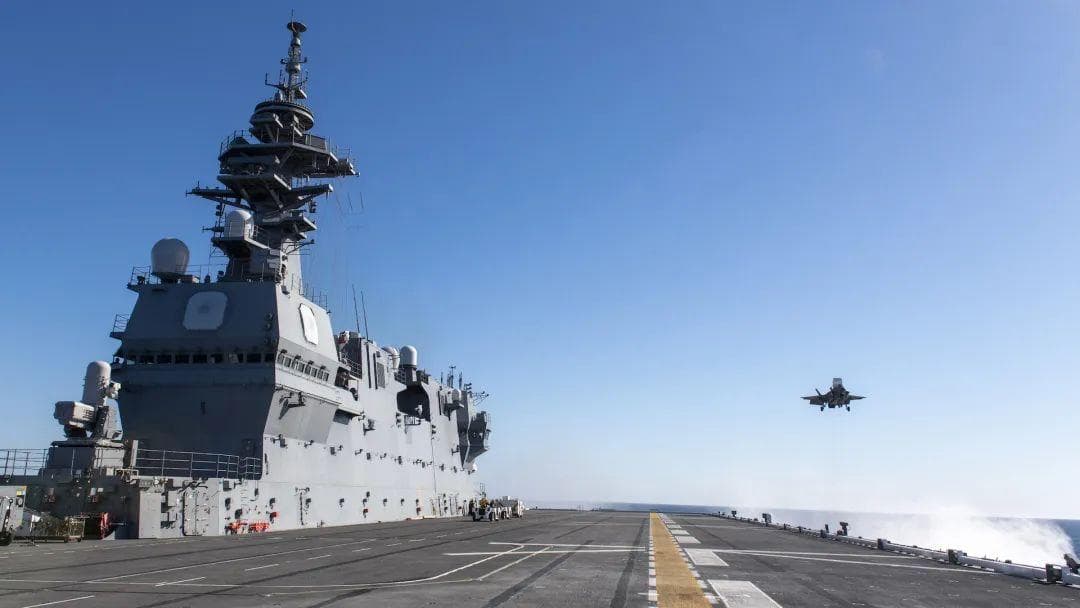 F-35B首次在“加贺”号起降，日本加快“出云”级航母能力建设