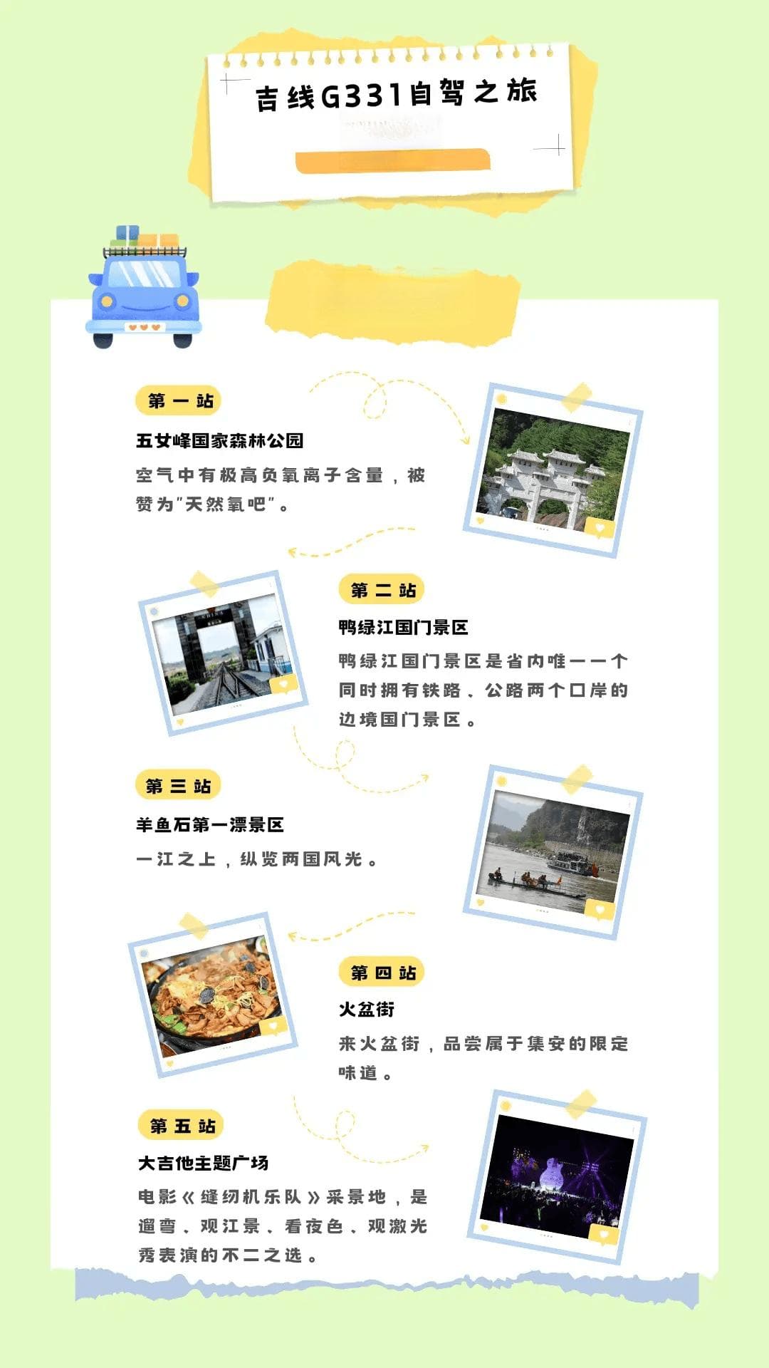 吉林省G331国道自驾游全攻略：5天穿越边境城市的自然人文之旅