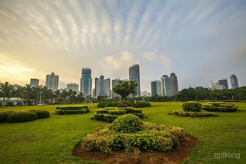 海口万绿园：城市中的绿色天堂