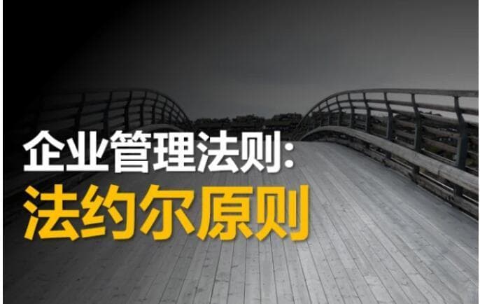 企业管理法则：法约尔原则