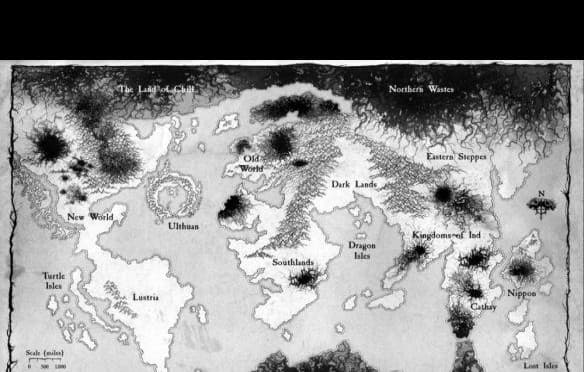 中古战锤地图，现实影子还是奇幻创作？