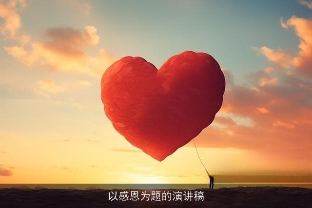 以感恩为题的演讲稿