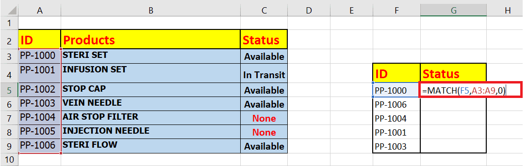 Excel 如何实现左侧查找