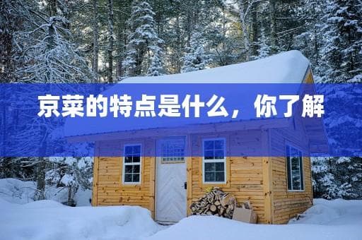 京菜的特点是什么，你了解吗？
