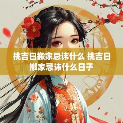 搬家吉日与忌讳全攻略：从选日到入住的传统文化指南