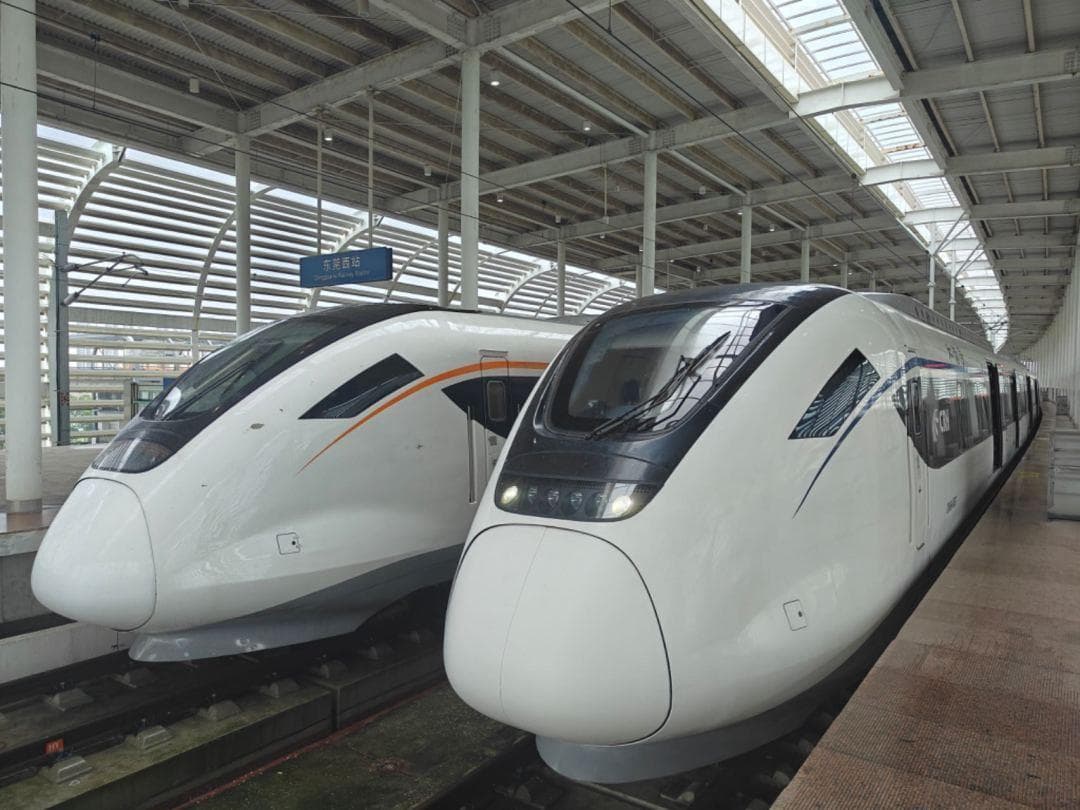 “四线”贯通，CRH6型动车组驰骋大湾区