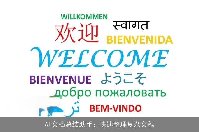 AI文档总结助手：快速整理复杂文稿