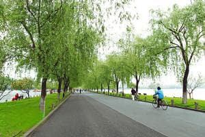 环西湖骑行路线