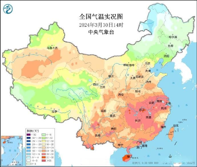 南方多地3月底暖到破纪录，部分地区超30℃