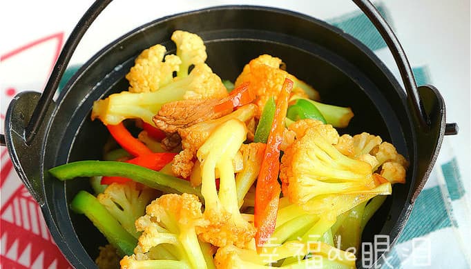 在家也能做出饭店一样美味的干锅花菜