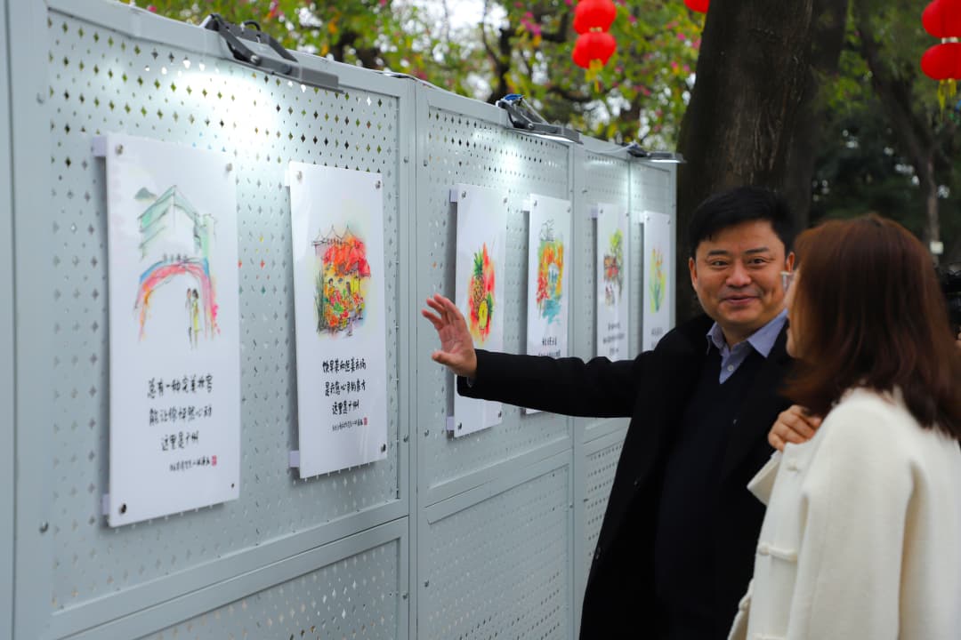 “画里寻春”，近百幅小林漫画亮相白云山山顶广场