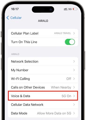 我为什么没有在 iPhone 的状态栏中看到 5G？