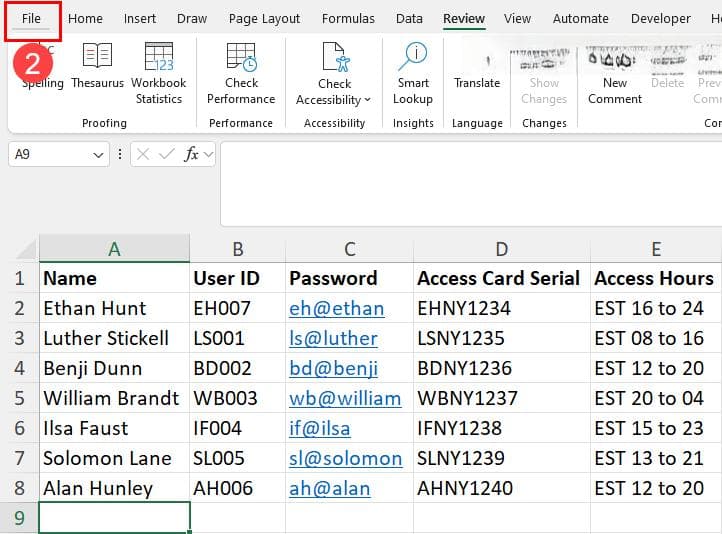 使用密码保护Microsoft Excel文件的5种快速方法