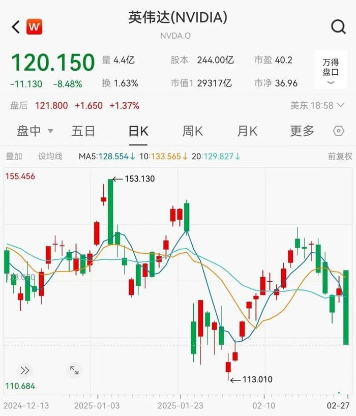 科技股全线回调，英伟达大跌！