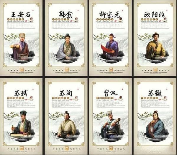 唐宋八大家简介及代表作（唐宋八大家简介及代表作品）