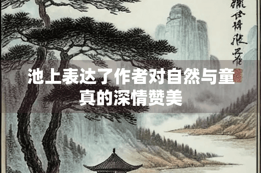 池上：白居易对自然与童真的深情赞美