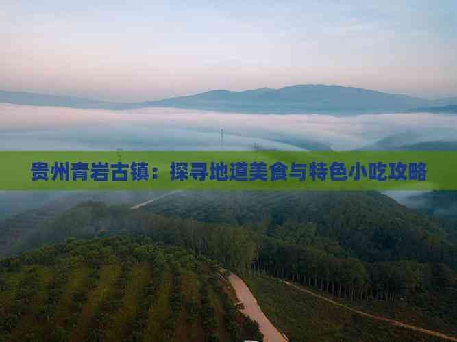 贵州青岩古镇：探寻地道美食与特色小吃攻略