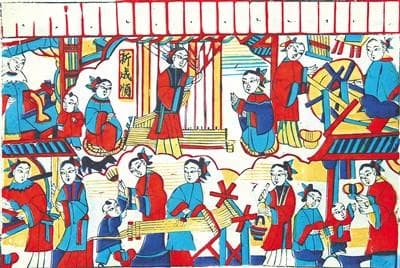 年画剪纸添喜庆，春节民间艺术里的文化传承