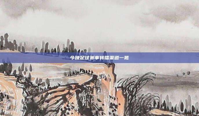 今晚足球赛事转播渠道一览