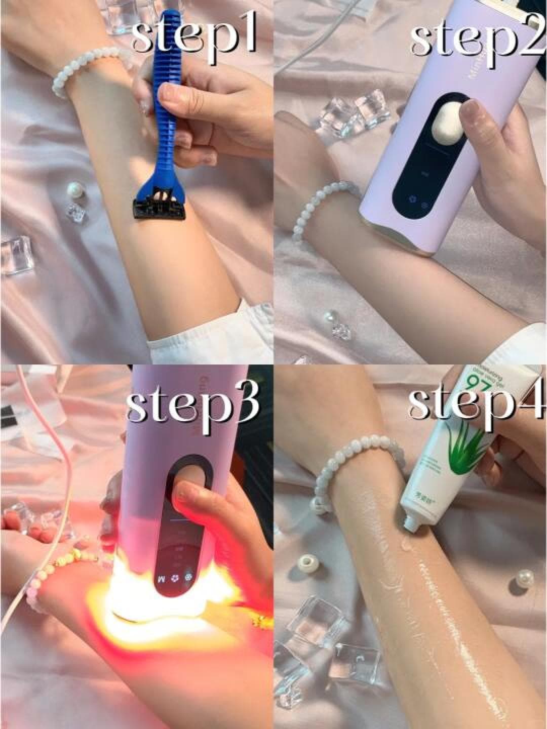 脱毛仪使用全攻略：科学四步打造持久光滑肌