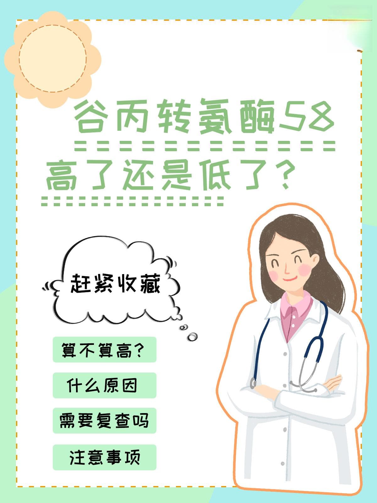 谷丙转氨酶58，高了还是低了？