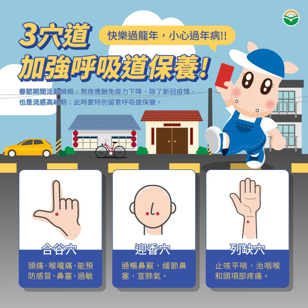 春节防病指南：中医穴位按摩预防肠胃不适和呼吸道疾病