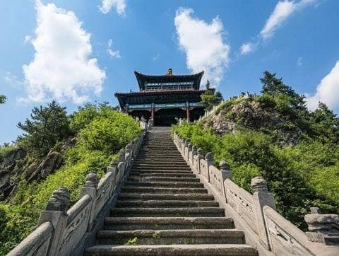 安徽黄山脚下的徽州大峡谷：春日里的自然奇观