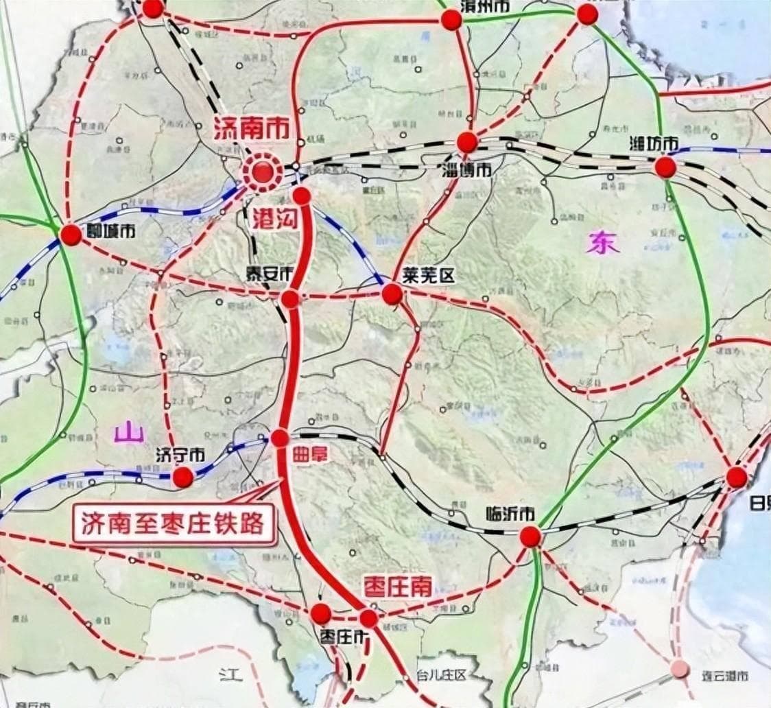 江苏和安徽对接济枣高铁都非常积极，多条线路可供选择
