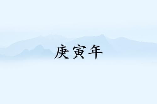 庚寅年是哪一年属什么生肖