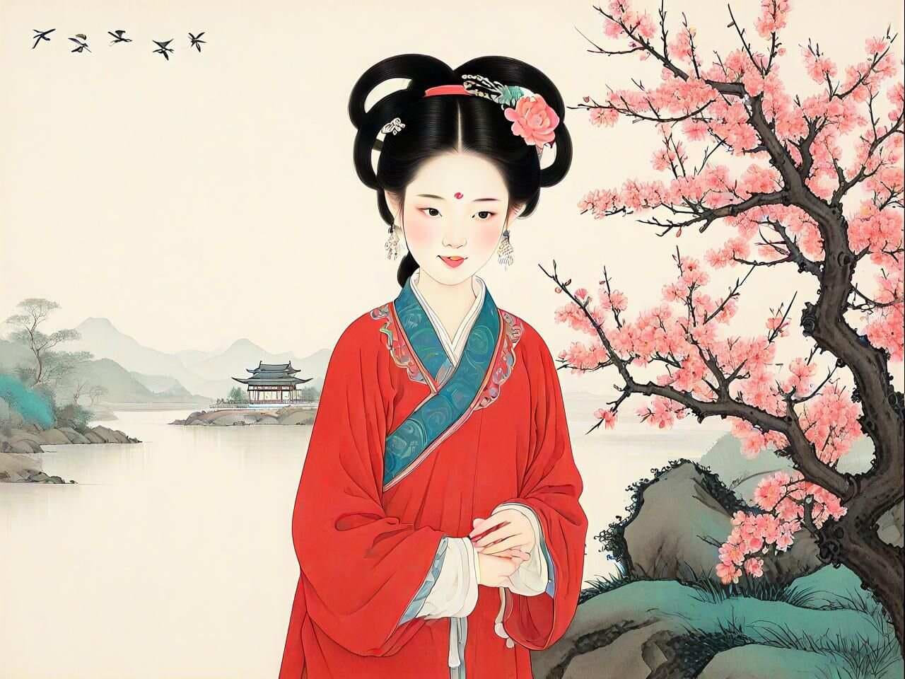 符号与时光的轻吟：探寻唐·崔护《题都城南庄》背后的故事
