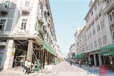厦门中山路步行街西段开始改造 6月前完工