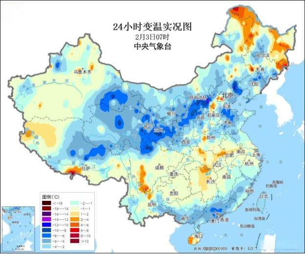 立春节气冷空气活跃，未来一周北方大部气温偏低