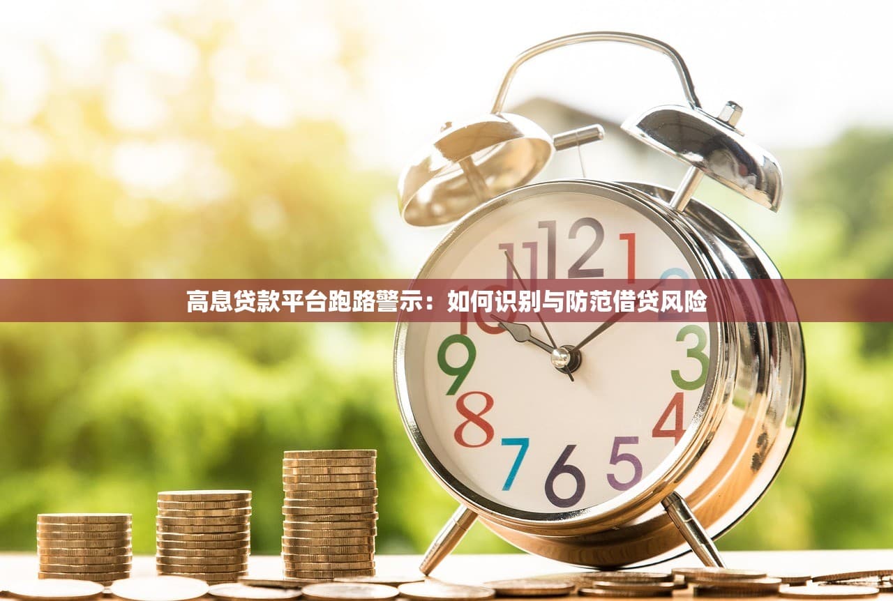 高息贷款平台跑路警示：如何识别与防范借贷风险