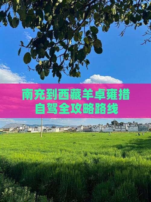 南充到西藏羊卓雍措自驾全攻略路线