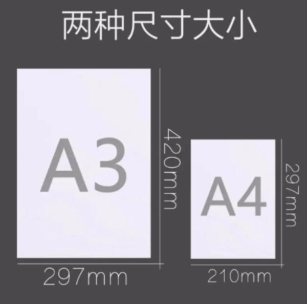 国家标准A3纸尺寸：297×420mm的4:3比例