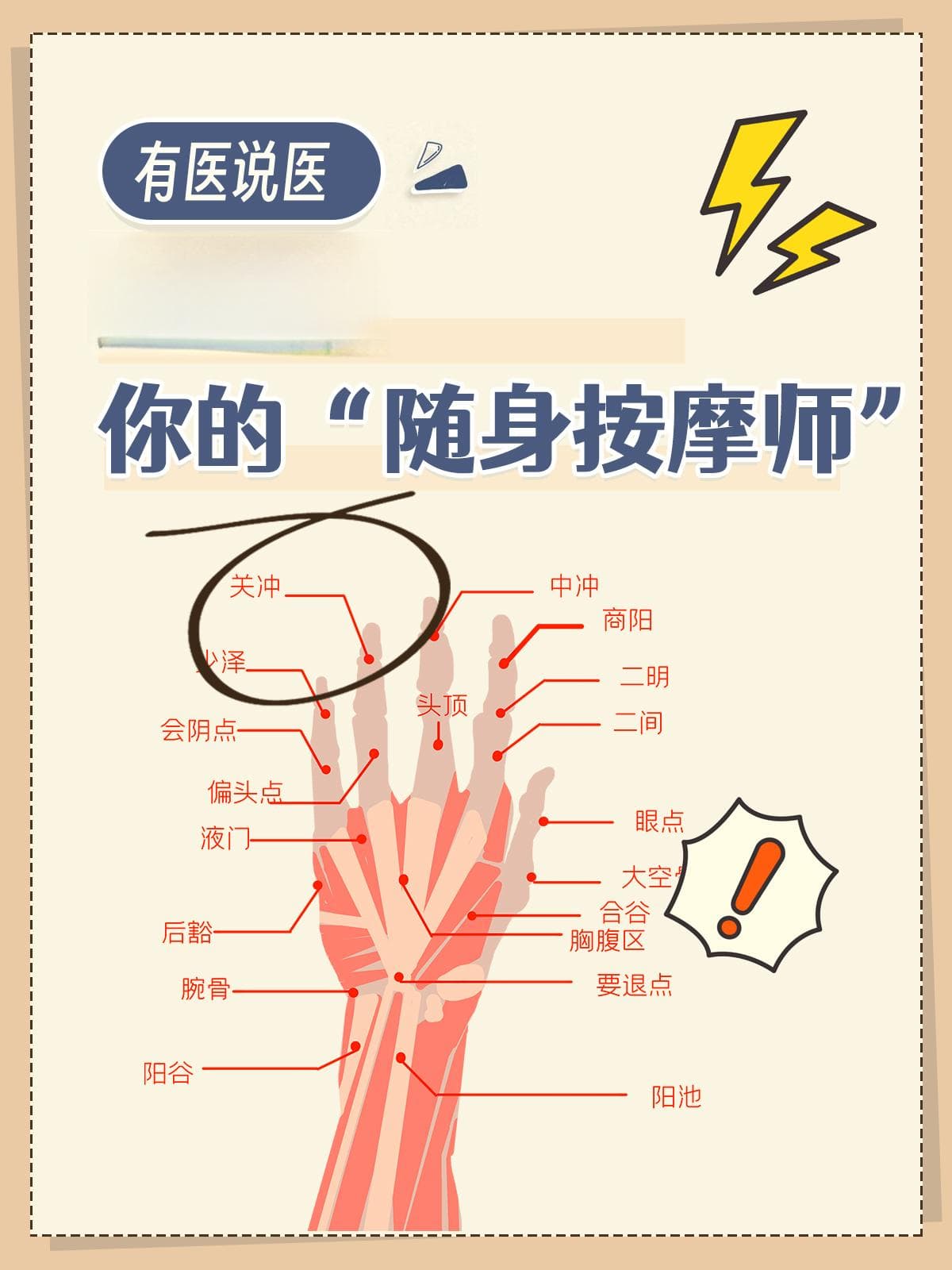 找准无名指这个点，清热醒神效果好