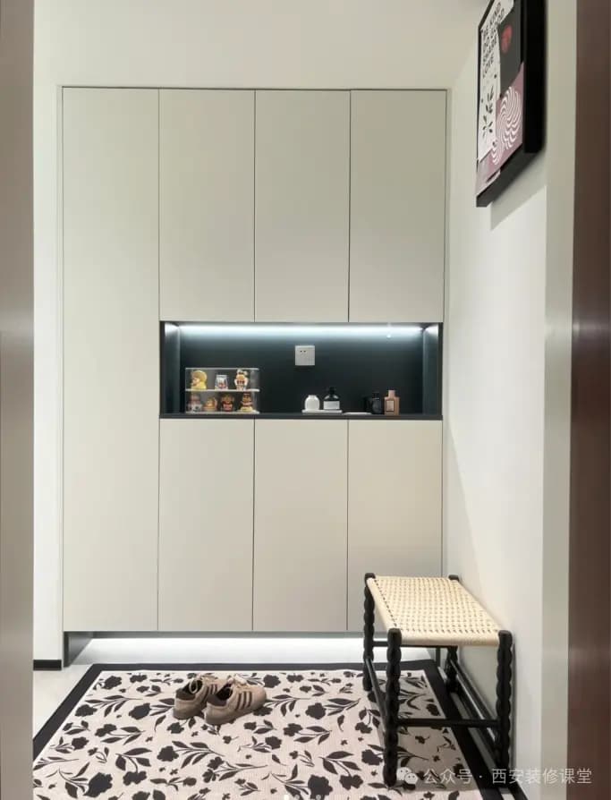 100m²一楼小三室，混搭中古风