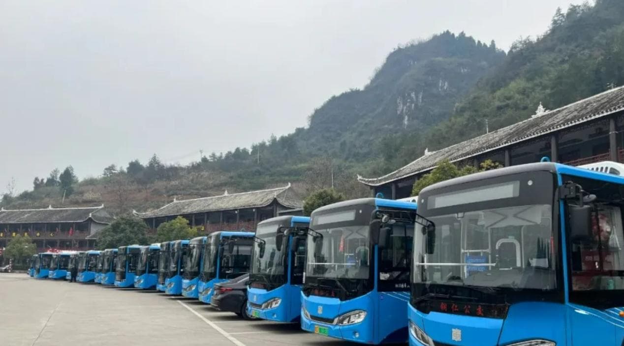 铜仁市实现公交车新能源化全覆盖，66辆新车上线运营