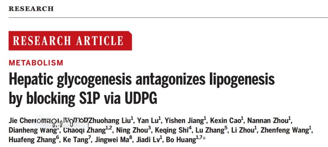 糖，还是脂肪？黄波团队发表Science论文，揭开肝脏能量储存的优先级与机制