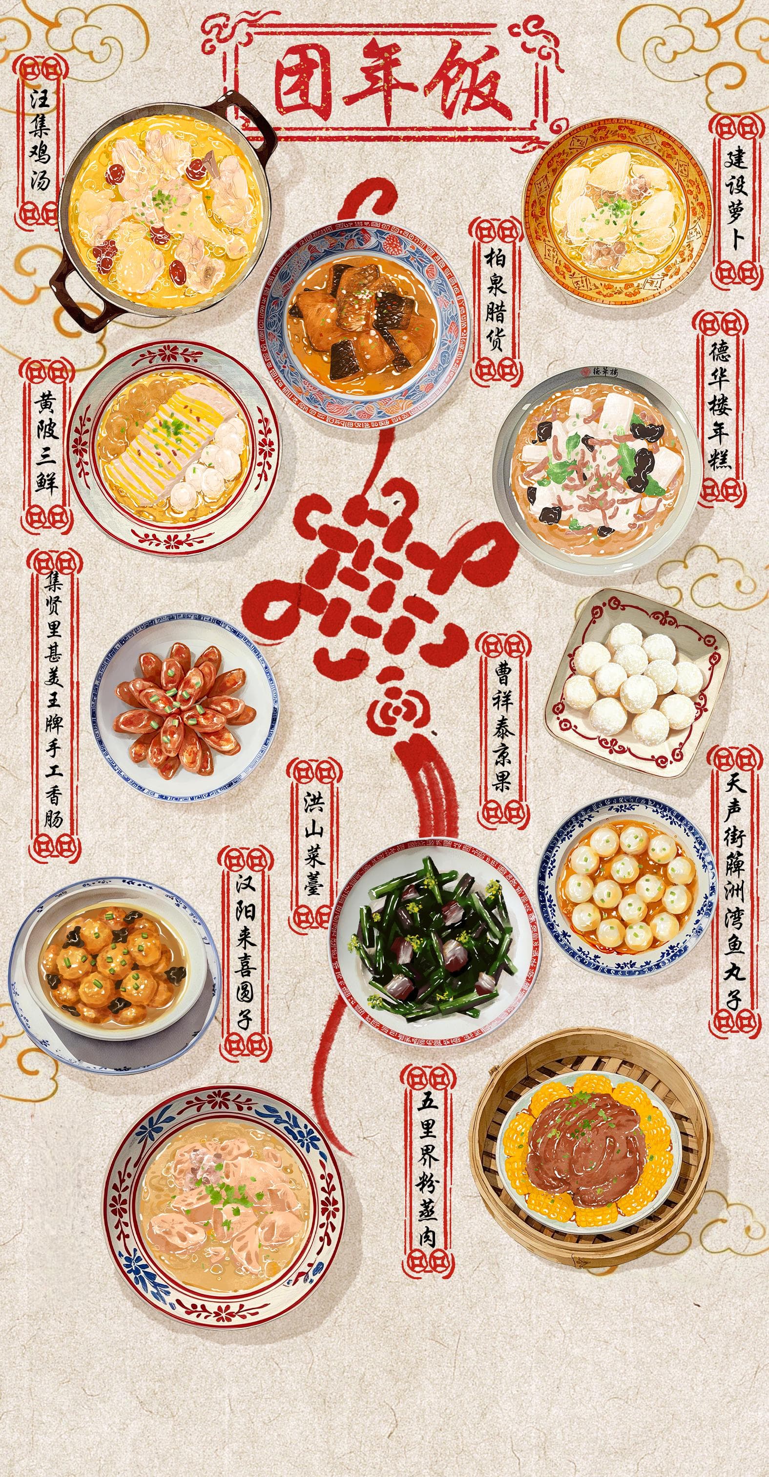 新春走基层｜江城十二美食来了，吃最正宗武汉团年饭