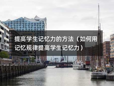 提高学生记忆力的方法（如何用记忆规律提高学生记忆力）