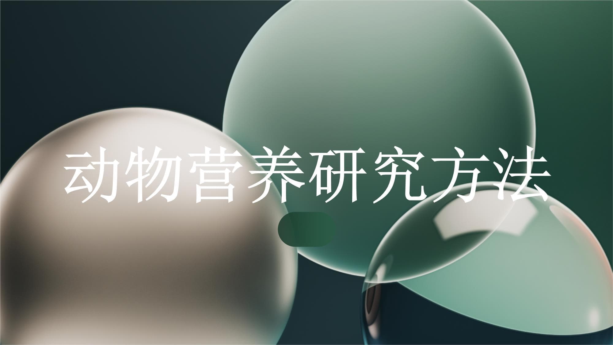 动物营养研究方法
